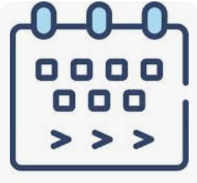 Calendar graphic weekly classes